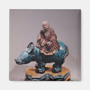 Lao-Tzu on his Buffalo, Qing dynasty Magnet