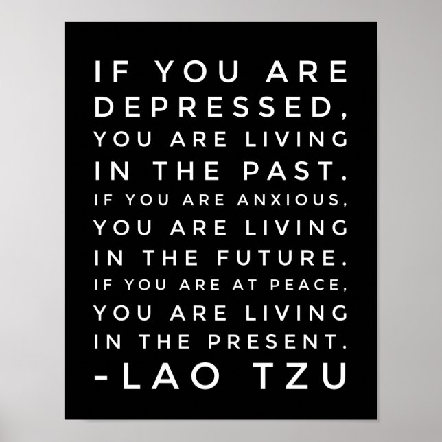 Lao Tzu Philosophy Quote Poster (Front)