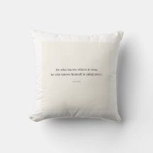 Lao Tzu Pillow: Rest in Quiet Wisdom