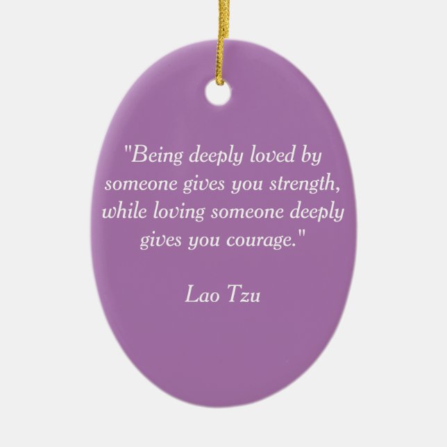 Lao Tzu plate Ceramic Tree Decoration (Front)