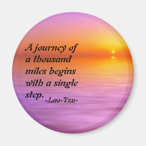 Image of Lao-Tzu quote inspirational magnet