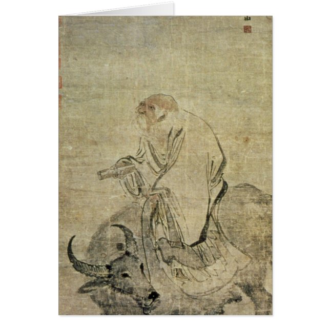 Lao-tzu  riding his ox, Chinese, Ming Dynasty (Front)