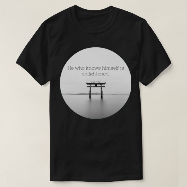 lao tzu zen quote T-Shirt (Design Front)