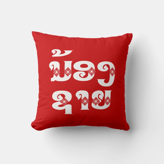 Lao (Young) Brother - ນ້ອງ​ຊາຍ / Nong Sai - Laos Cushion (Front)