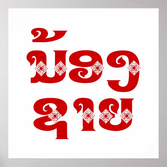 Lao (Young) Brother - ນ້ອງ​ຊາຍ / Nong Sai - Laos Poster (Front)