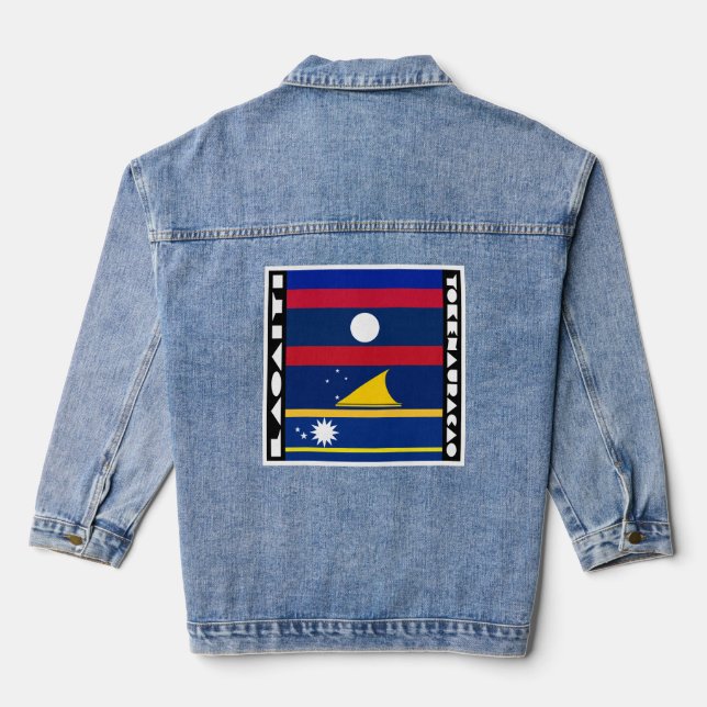 Laoaiti and Tokenauracao Denim Jacket (Back)