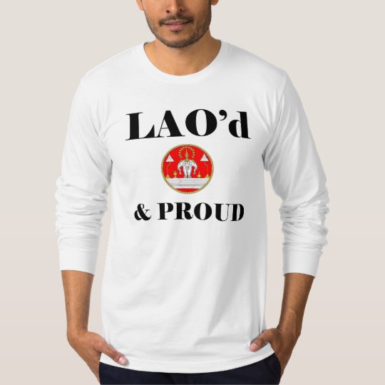 LAO'd & PROUD American Apparel Long Sleeve-Fitted T-Shirt