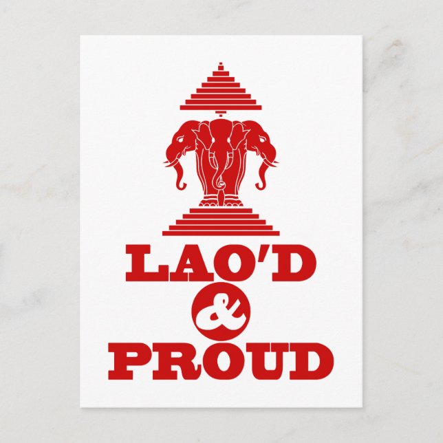 LAO'D & PROUD POSTCARD (Front)