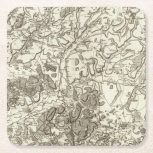 Laon, Noyon Square Paper Coaster