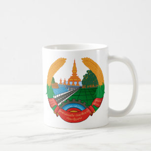 laos emblem coffee mug