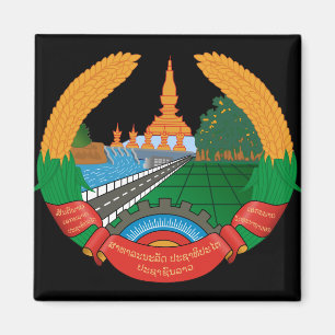 laos emblem magnet