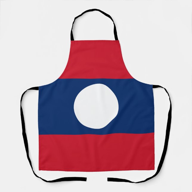 Laos Flag Apron (Front)
