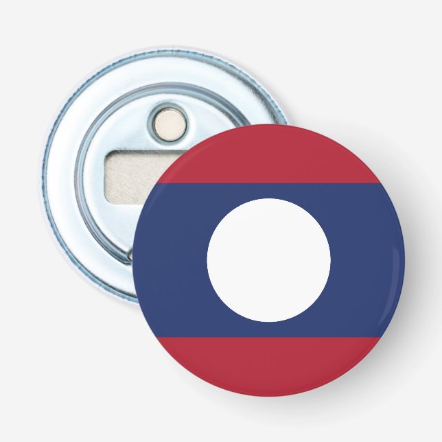 Laos flag bottle opener (Front)