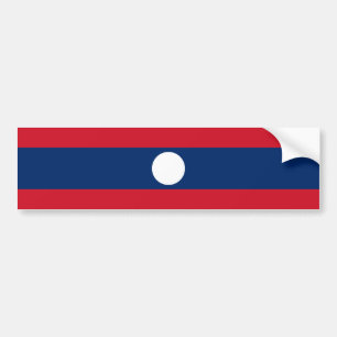 Laos Flag Bumper Sticker