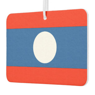 Laos Flag Car Air Freshener