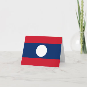 Laos Flag Card
