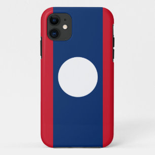 Laos Flag iPhone 11 Case
