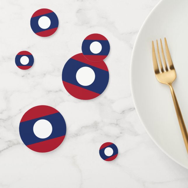 Laos flag confetti (Group)