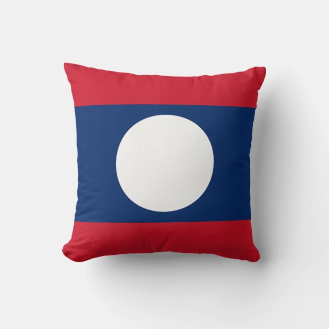 Laos Flag Cushion (Front)