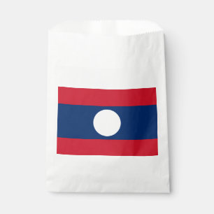 Laos Flag Favour Bags