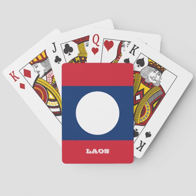 Laos Flag Games, Laos Playing Cards (Back)