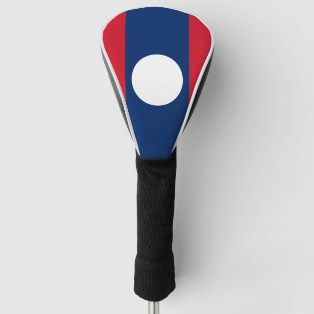 Laos Flag Golf Head Cover (Front)