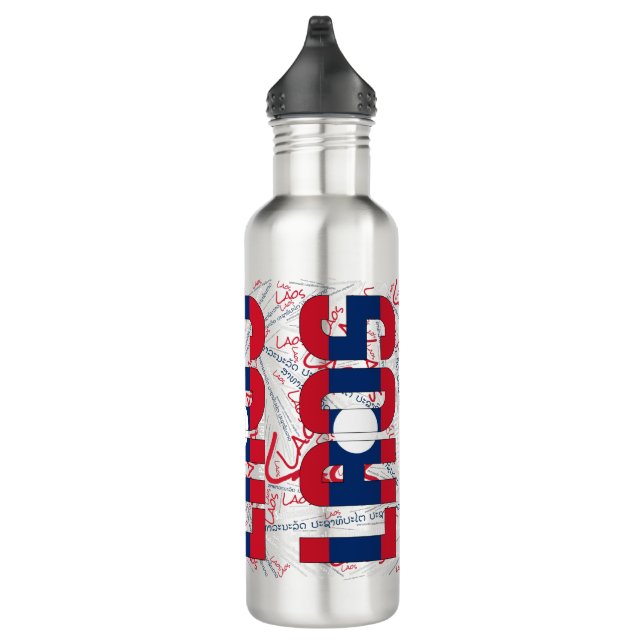 Laos Flag Gorgeous Patriotic 710 Ml Water Bottle (Right)