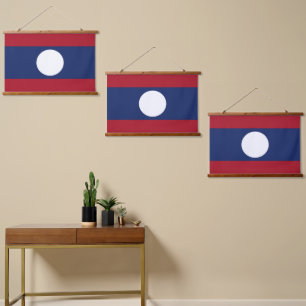 Laos flag hanging tapestry