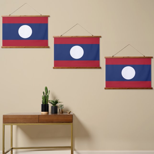 Laos flag hanging tapestry (Asymmetrical)