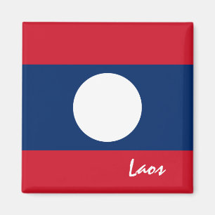 Laos flag & Laos travel, holiday /sports Magnet