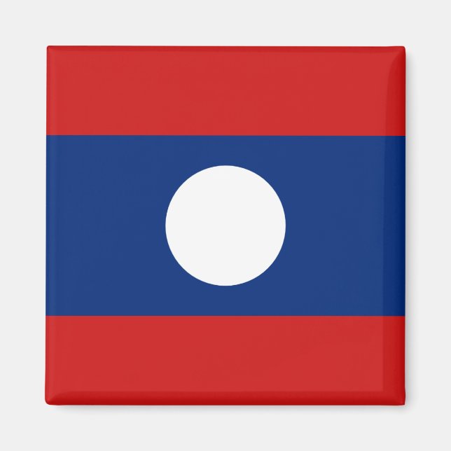 Laos Flag Magnet (Front)