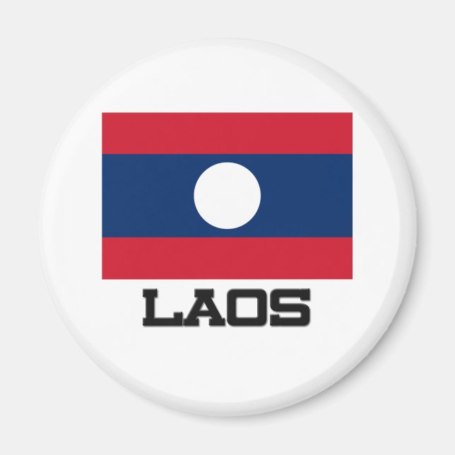 Laos Flag Magnet (Front)