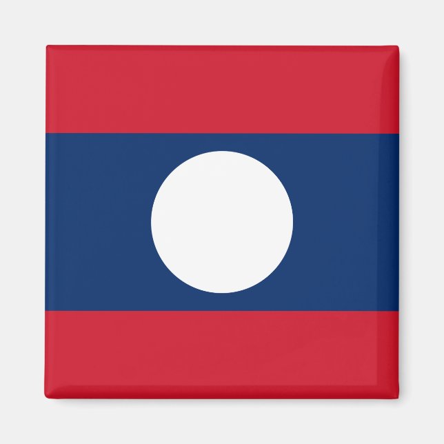 Laos Flag Magnet (Front)