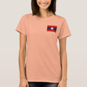 Laos Flag + Map T-Shirt