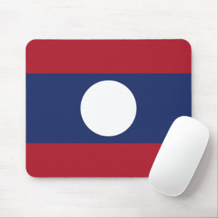 Laos flag mouse mat