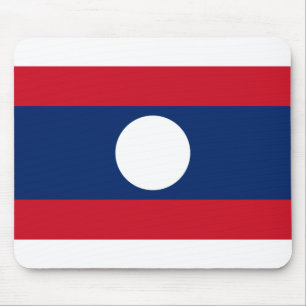 Laos Flag Mouse Mat