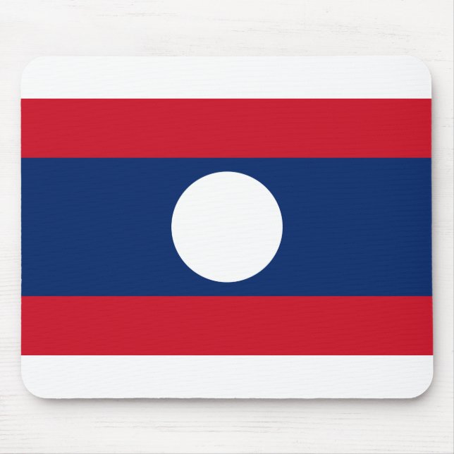 Laos Flag Mouse Mat (Front)