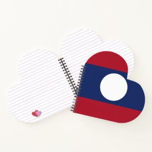 Laos flag notebook