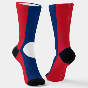 Laos Flag Socks