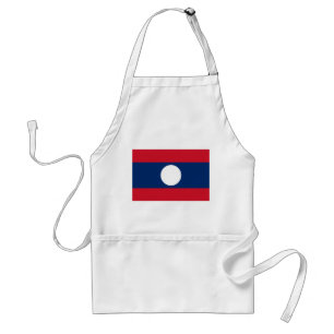 Laos Flag Standard Apron