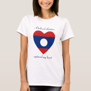 Laos Flag Sweetheart T-Shirt