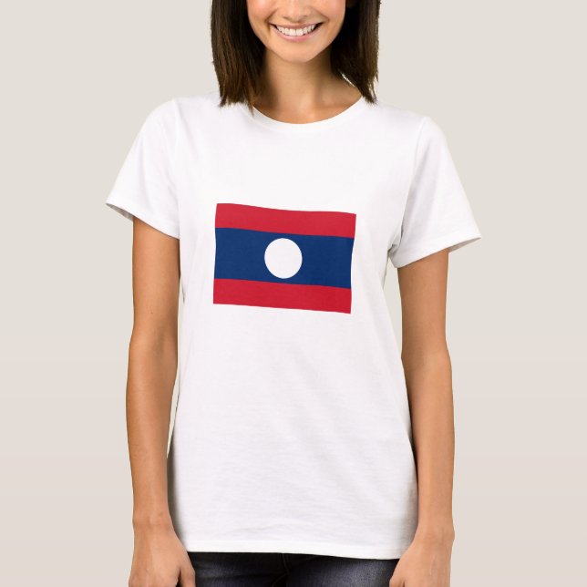 Laos Flag T-Shirt (Front)