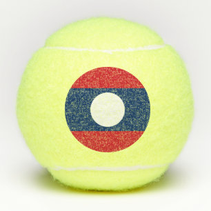 Laos Flag Tennis Balls