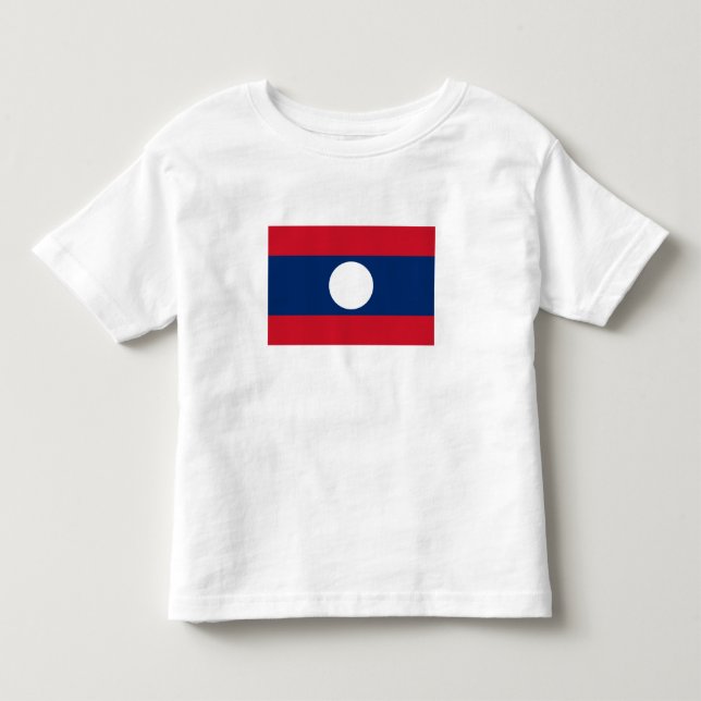 Laos Flag Toddler T-Shirt (Front)