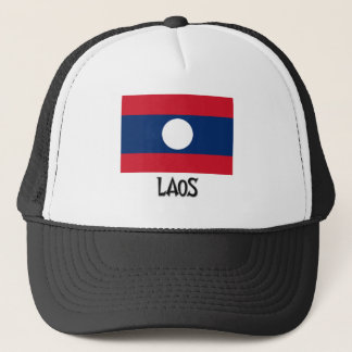 Laos Flag Trucker Hat