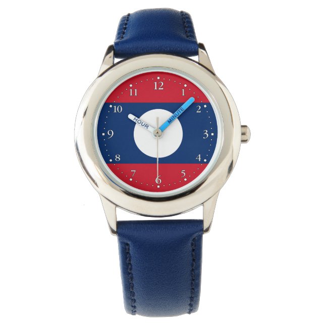 Laos Flag Watch (Front)