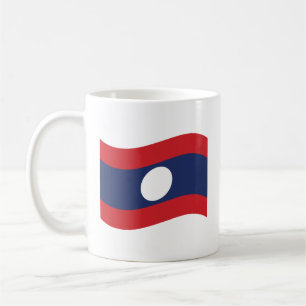 Laos Flag Wave Coffee Mug