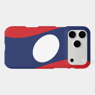 Laos Flag Wave Cover Skin Case