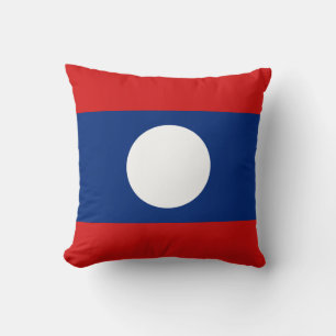 Laos Flag x Flag Pillow