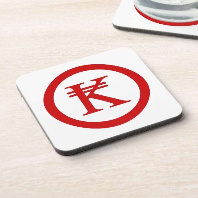 Laos Kip Lao / Laotian Money Sign Coaster (Left Side)